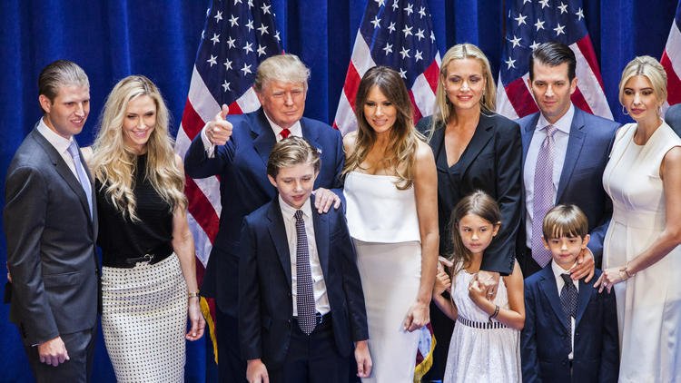 A photo of the Trump Family