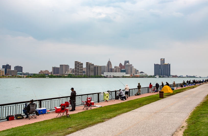 Detroit River from Canada