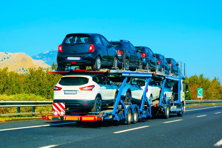 Car shipping on truck